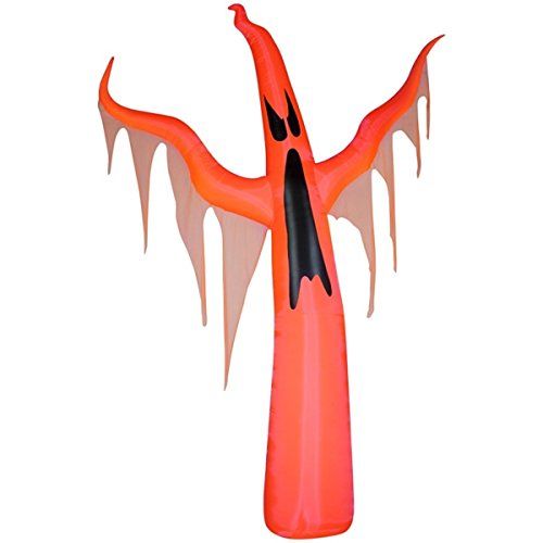  할로윈 용품Halloween Inflatable Giant 11 Ft Orange Neon Draped Ghost By Gemmy