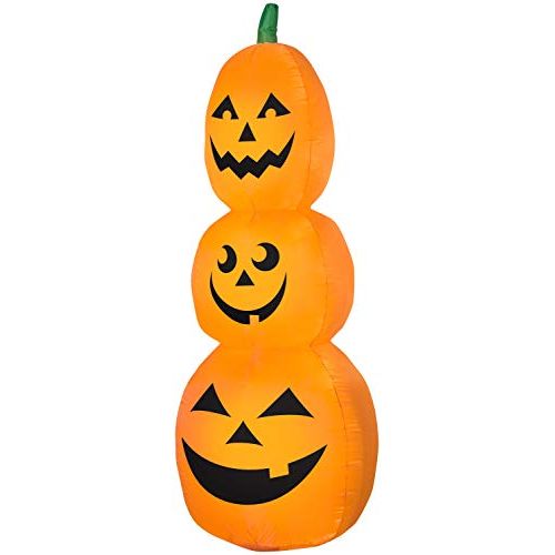  할로윈 용품Gemmy 6.99-ft x 2.69-ft Lighted Jack-o-Lantern Halloween Inflatable