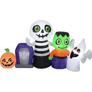 Gemmy Christmas Airblown Inflatable Halloween Characters Collection Scene (WM), Multi