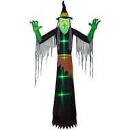 할로윈 용품Gemmy 74981 Airblown Shortcircuit Witch w/Clothing Halloween Inflatable