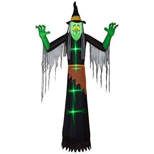  할로윈 용품Gemmy 74981 Airblown Shortcircuit Witch w/Clothing Halloween Inflatable