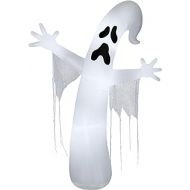 할로윈 용품Gemmy Airblown Whimsey Ghost w/Streamers Giant (C7 LED White), 12 ft Tall, White