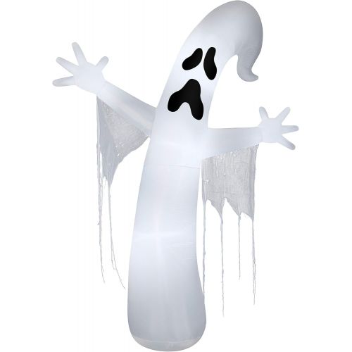  할로윈 용품Gemmy Airblown Whimsey Ghost w/Streamers Giant (C7 LED White), 12 ft Tall, White
