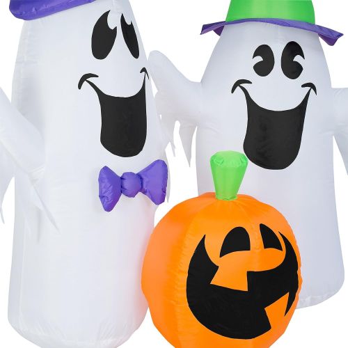  할로윈 용품Halloween Airblown Inflatable 5ft. Ghosts and Pumpkin Scene by Gemmy Industries