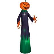 Gemmy 9 Foot Tall Fire & Ice Swirling Light Pumpkin Reaper Halloween Airblown Inflatable