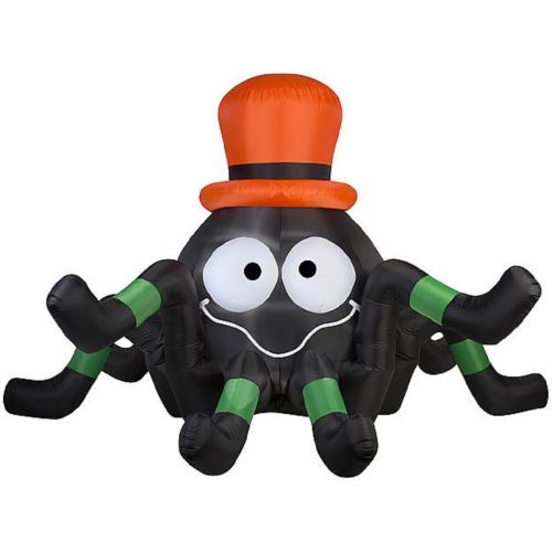  할로윈 용품Gemmy Halloween Inflatable Giant 6 Animated Spider with Top Hat