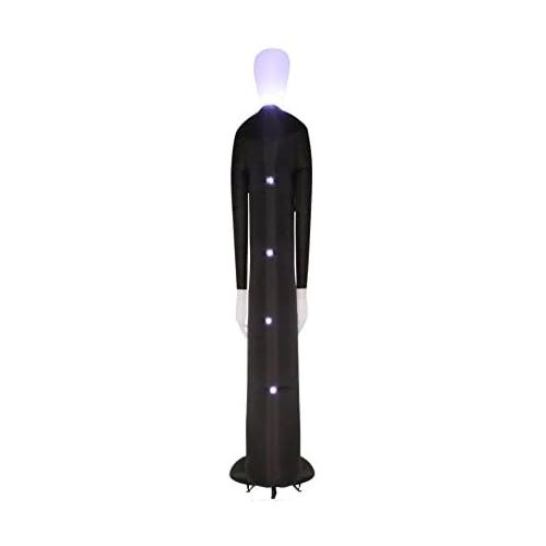  할로윈 용품Gemmy Outdoor Halloween Holiday Yard Decor 12 ft. Inflatable Short Circuit Slim Man Classic White