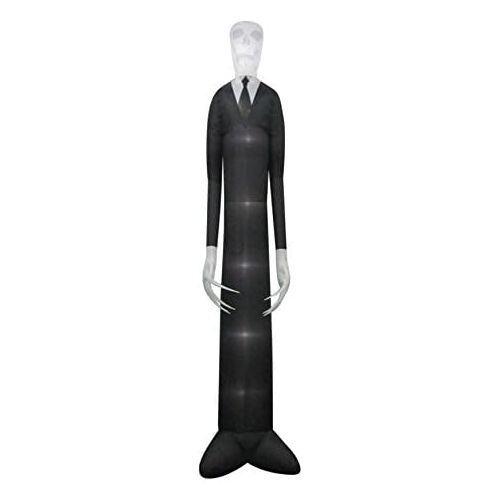  할로윈 용품Gemmy Outdoor Halloween Holiday Yard Decor 12 ft. Inflatable Short Circuit Slim Man Classic White