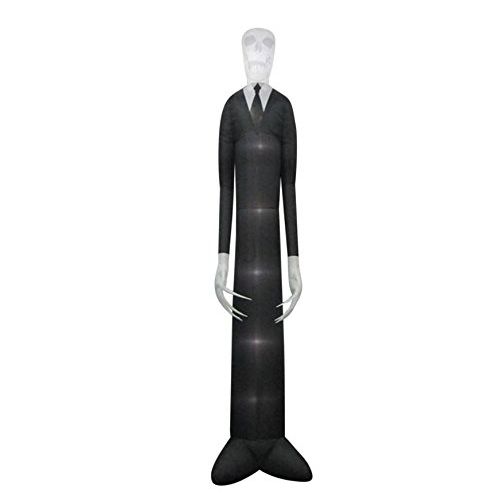  할로윈 용품Gemmy Outdoor Halloween Holiday Yard Decor 12 ft. Inflatable Short Circuit Slim Man Classic White