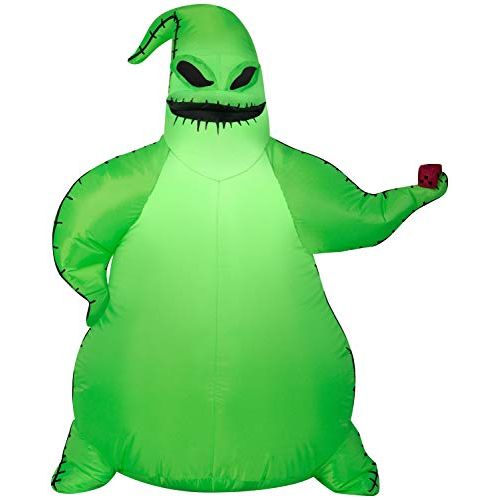  할로윈 용품Gemmy 3.5ft Airblown Inflatable Green Oogie Boogie Disney