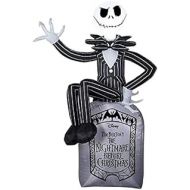 Gemmy 6 Jack Skellington on Grave Stone Disney Nightmare Before Christmas Halloween Inflatable