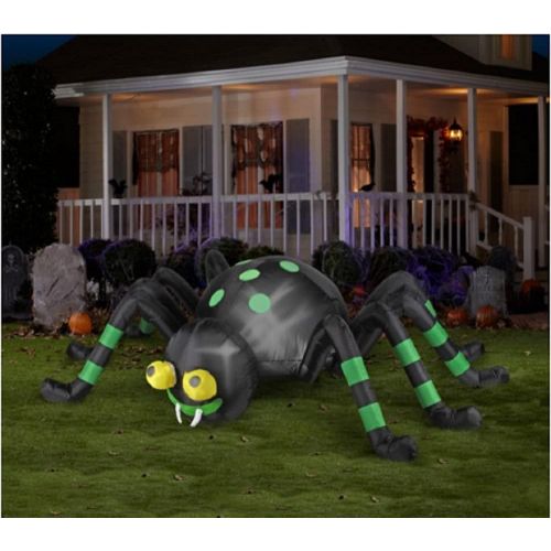  할로윈 용품Halloween Inflatable 8 Animated Spider with Spinning Eyes By Gemmy
