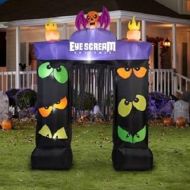 할로윈 용품Inflatable Halloween Decoration 9.5 Feet Gemmy Airblown Archway Eye Scream Yard Garden Outdoor Entrance