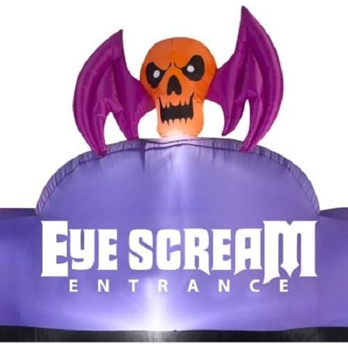  할로윈 용품Inflatable Halloween Decoration 9.5 Feet Gemmy Airblown Archway Eye Scream Yard Garden Outdoor Entrance
