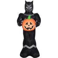 Gemmy 3.5 Airblown Black Panther w/Pumpkin Halloween Inflatable