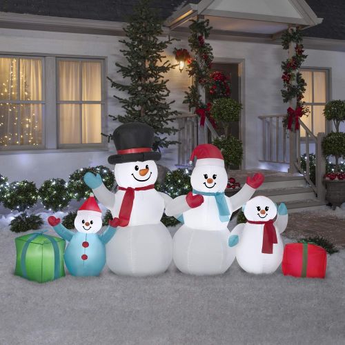  Gemmy Winter Snowman Collection Scene