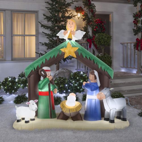  Gemmy 36707 Airblown Nativity Scene Christmas Inflatabl