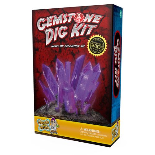  Gemstone Dig Science Kit  Excavate 3 Amazing Crystals