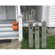 GenDRusticCreations 3 Halloween Ghosts, Reclaimed Rustic Pallet Wood Ghosts, Halloween Decor, Wooden Ghosts, Halloween, Ghosts, Lawn Decor, Fence Panel Ghosts