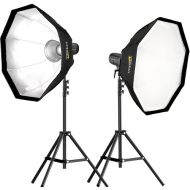 Genaray PortaBright 2-Light Daylight LED Battery-Powered Monolight Kit