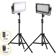 Genaray Spectro LED Essential 500IID Daylight LED Light Panel (2-Light Kit with Batteries)