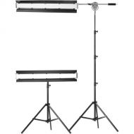 Genaray Portrait 2-Light Kit with Stands and Boom Arm