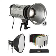 Genaray 2-Light LED Studio Product Kit