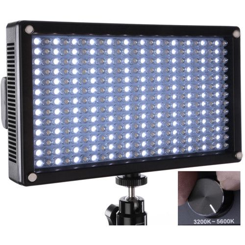  Genaray LED-7100T 312 LED Variable-Color On-Camera Light