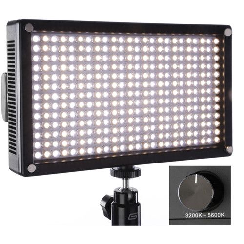  Genaray LED-7100T 312 LED Variable-Color On-Camera Light