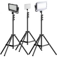 Genaray Spectro LED Essential 500IID Daylight LED Light Panel (3-Light Video Conference Kit)