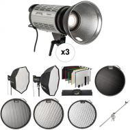 Genaray 3-Light LED Studio Product Kit