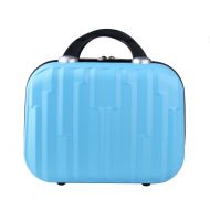 Genda 2Archer Travel Hard Shell Cosmetic Case Small Hardshell Hand Luggage (Light Blue)