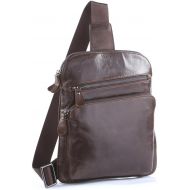 Genda 2Archer Vintage Leather Chest Pack Casual Crossbody Sling Bag