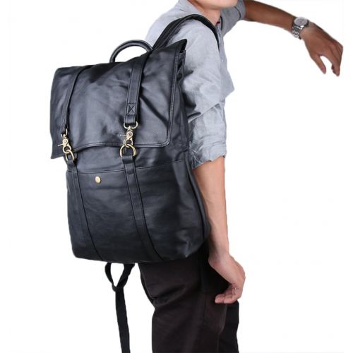  Genda 2Archer Vintage PU Leather Travel Backpack Hot School Bag