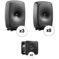 Genelec 7.1.4 Dolby Atmos Package with 3 x 8351A and 8 x 8341A Studio Monitors + 2 x 7380A Subwoofers (Producer Finish)