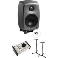 Genelec 8010 Deluxe Studio Monitor Kit with Stands and Monitor Controller