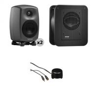 Genelec 8020 Studio Monitor and Subwoofer Kit with Stereo Volume Controller