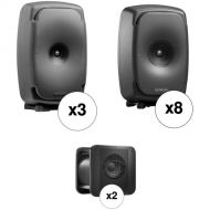 Genelec 7.1.4 Dolby Atmos Package with 3 x 8361A and 8 x 8341A Studio Monitors + 2 x 7380A Subwoofers (Producer Finish)