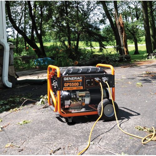  Generac 5939 - 5500-Watt Gasoline Powered Portable Generator, 49 State