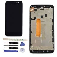 General LCD Display Touch Screen Digitizer Assembly Replacement For Alcatel Vodafone Smart Prime 6 LTE VF895 VF895N (black w/frame)