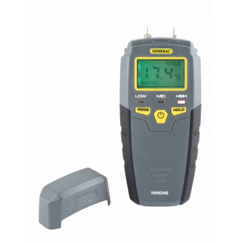  General Tools MMD4E Moisture Meter, Pin Type, Digital LCD