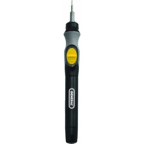  General Tools Precision Cordless Electric Screwdriver #500 with Six Bits and Quick Change Chuck, Handles Difficult, Repetitive Screw-Fastening Jobs