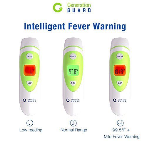  Generation Guard Clinical Forehead and Ear Thermometer - Most Accurate Non-Contact Infrared Electronic Digital...