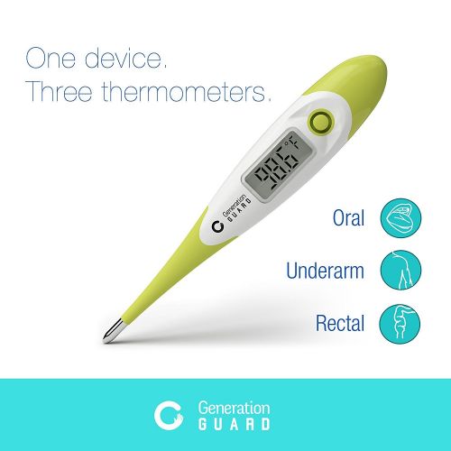  Generation Guard Medical Digital Thermometer for Baby, Kids & Adults ~ Accurate 15 Second Read with Latest...