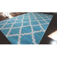 Generations Contemporary Pattern Modern Area Rug, 2 x 3, Light Blue/White