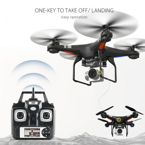 제네릭 Generic 2.4GHz 1080P 170° Wide-angle Lens Cam Quadcopter RC Drone WiFi FPV Live Helicopter Hover, 3D Flip Funtion