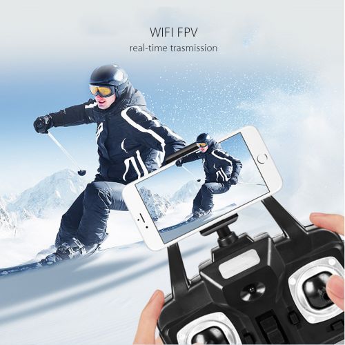 제네릭 Generic 2.4GHz 1080P 170° Wide-angle Lens Cam Quadcopter RC Drone WiFi FPV Live Helicopter Hover, 3D Flip Funtion