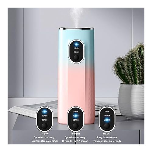 제네릭 Essential Oil Diffuser - 2024 Upgraded Diffusers for Home, Timed Aromatherapy Diffuser, Ultra Quiet Infuser Aroma Diffuser for Car Home Office Bedroom Outdoor My Orders Placed Small Gifts