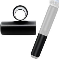 Glossy Battery Cover Compatible with Shure BLX2 / BLX288 - SM58 / Beta 58 /Beta 87 Wireless Microphone Housing Body Cap/Cup Replacement and Refurnishing, Black 2 Pack