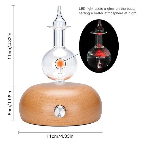 제네릭 Bulb Style Waterless Diffuser for Essential Oil, Dark Wood, TYL-ND-01